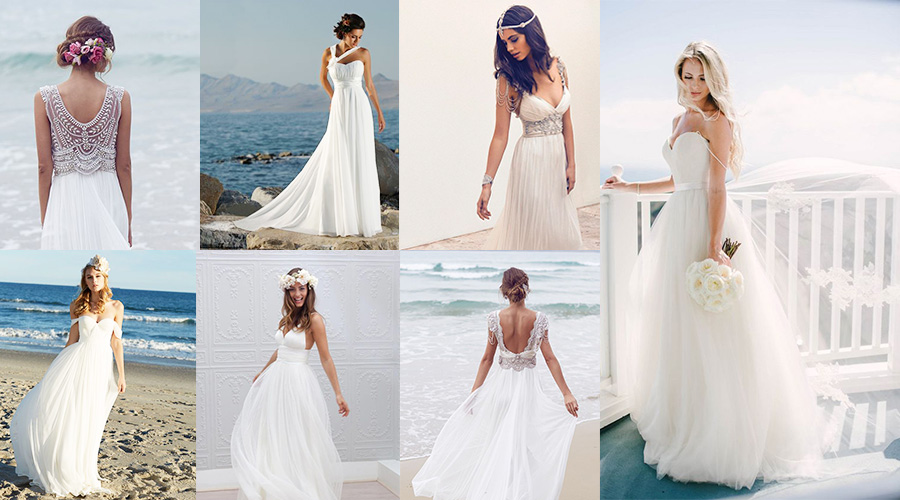 beach wedding dresses