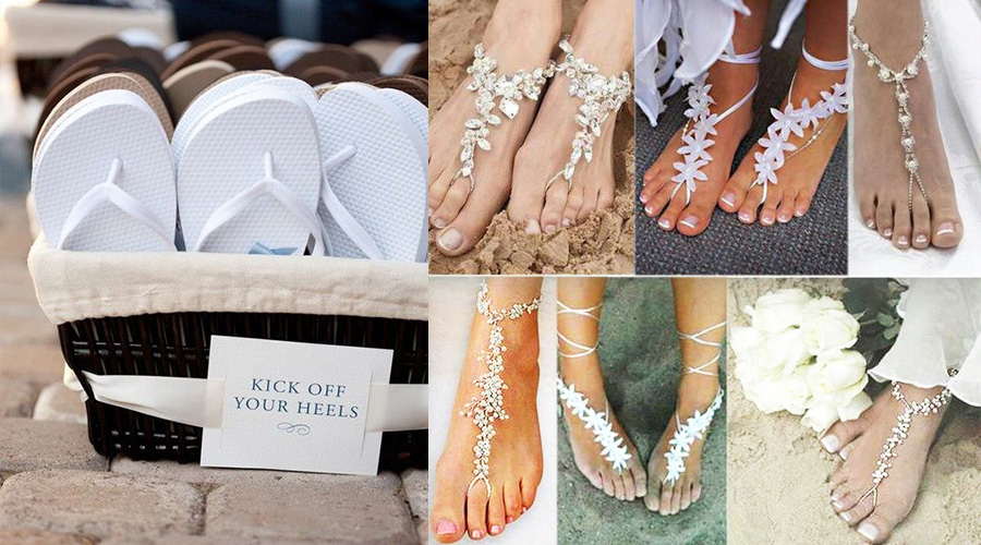 beach wedding sandals